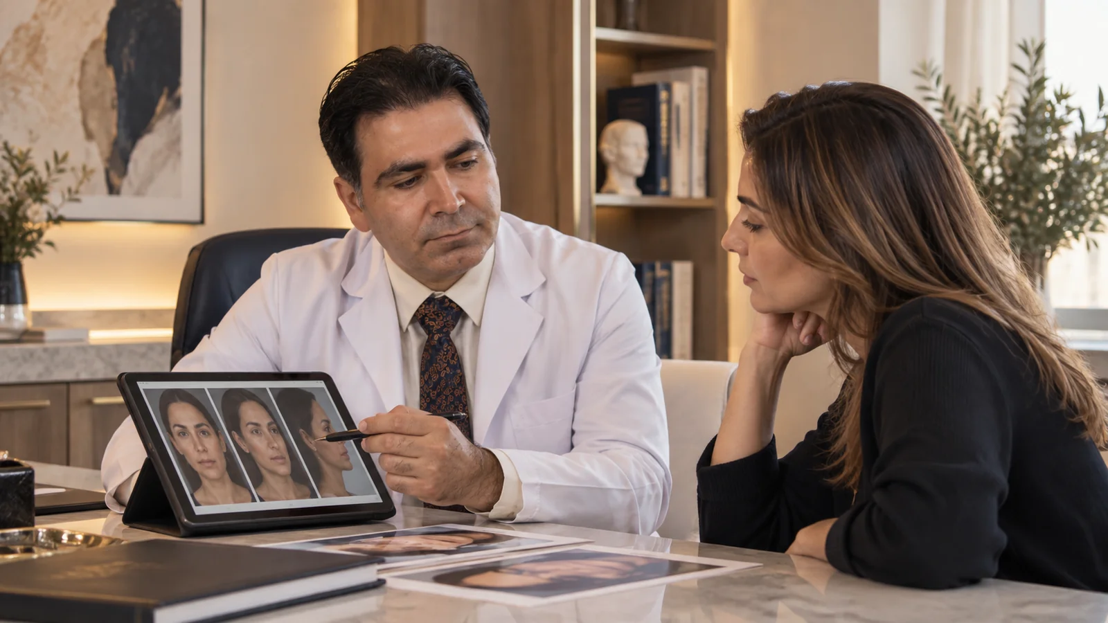 Consultation after thread lift or HIFU to plan the next treatment step
