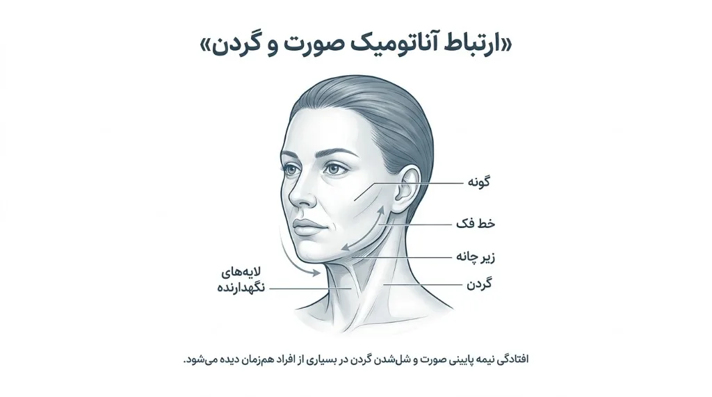 ارتباط آناتومیک صورت و گردن