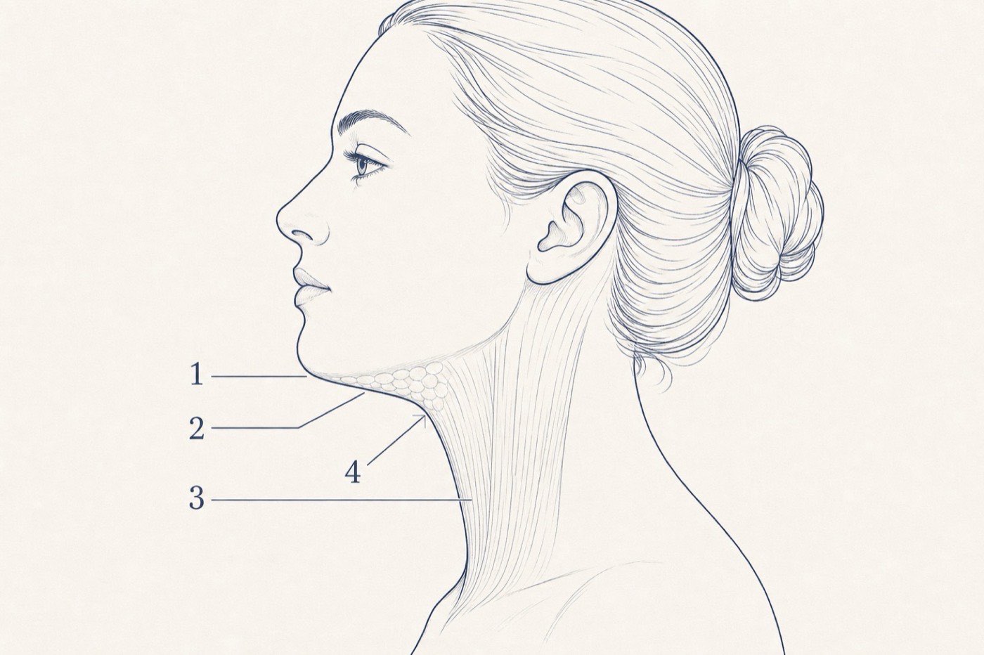 Educational neck anatomy: skin, submental fat, platysma, and cervicomental angle
